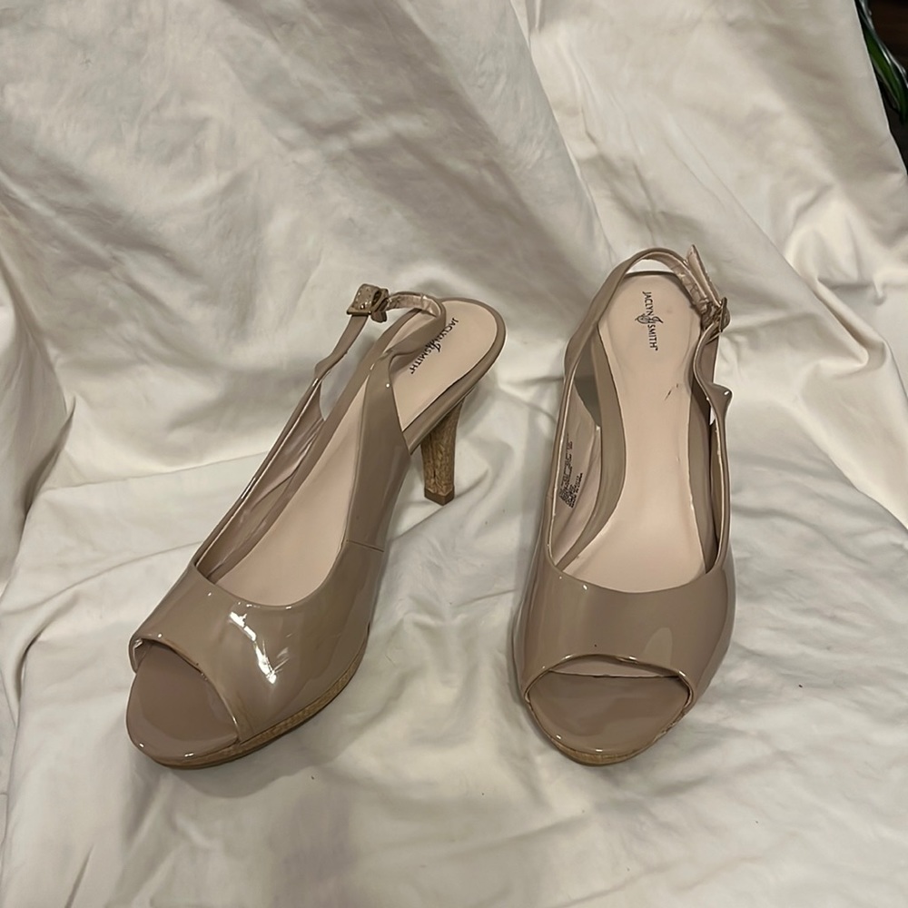 Jaclyn Smith Open Toed Sling back heel